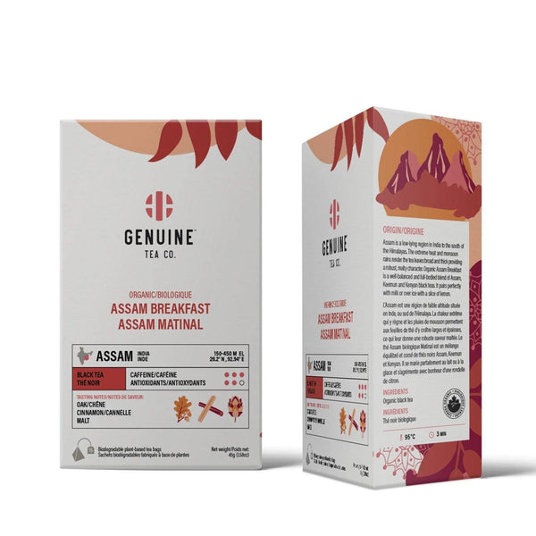 Organic Assam Breakfast Pyramid Tea Bags - Rocanini Coffee Roasters